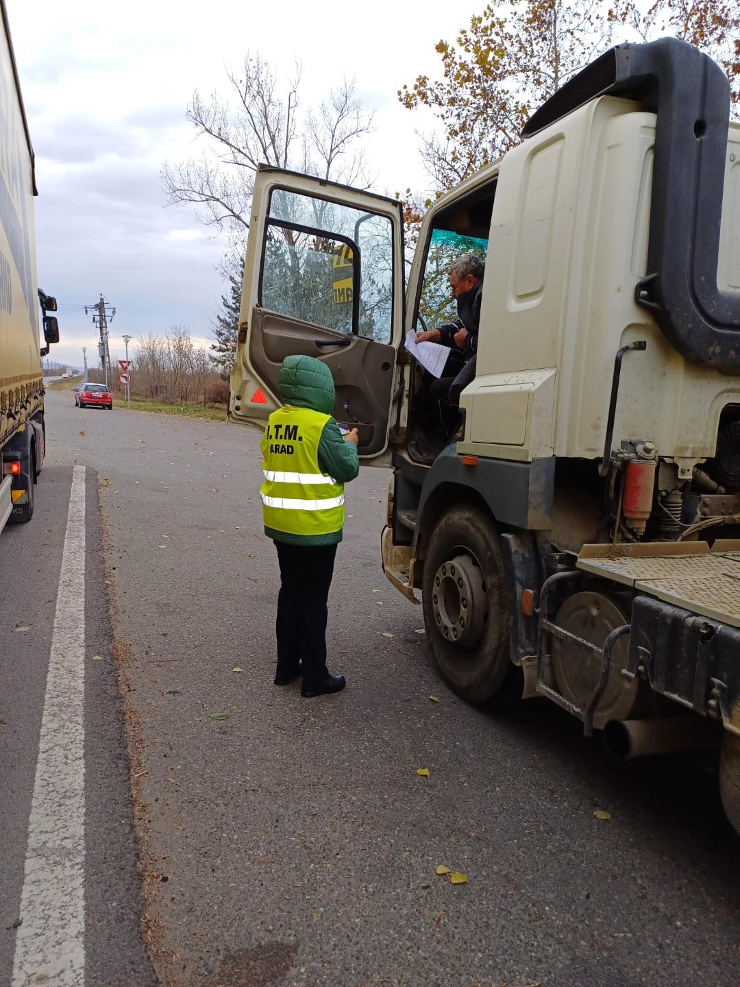 Actiune de control la transportatorii rutieri